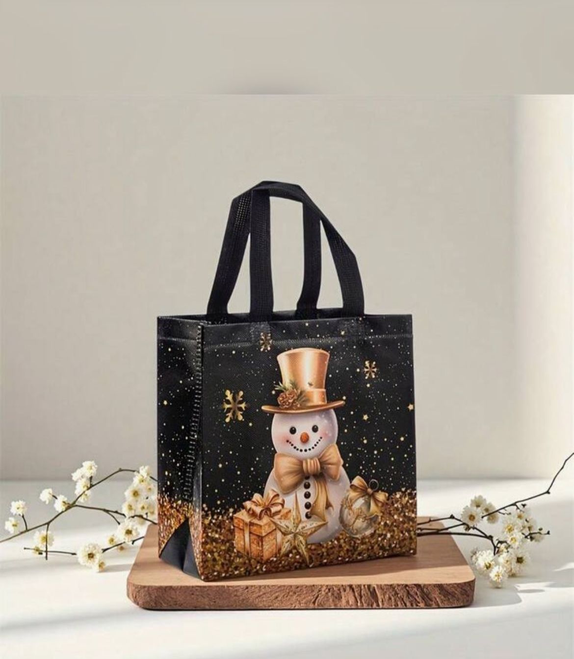 COLECCIÓN 2025 - Bolsita navideña dorada - 3 cuotas sin interés