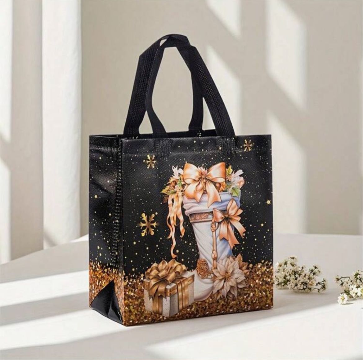 COLECCIÓN 2025 - Bolsita navideña dorada - 3 cuotas sin interés