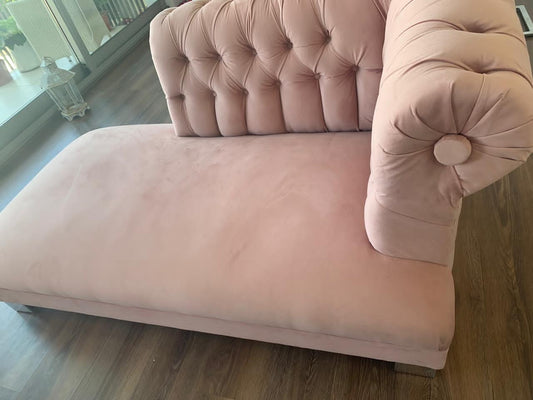 Diván Chesterfield Rosa