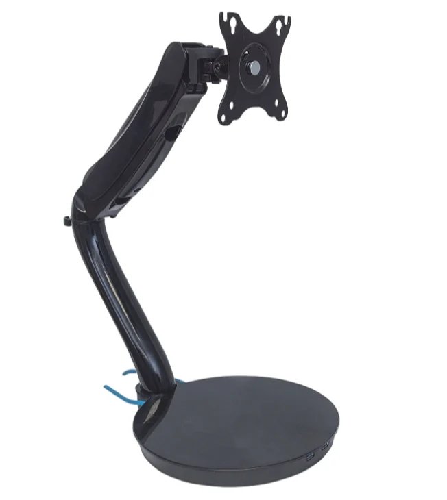 Brazo soporte articulado para monitor de hasta 6 kg, negro