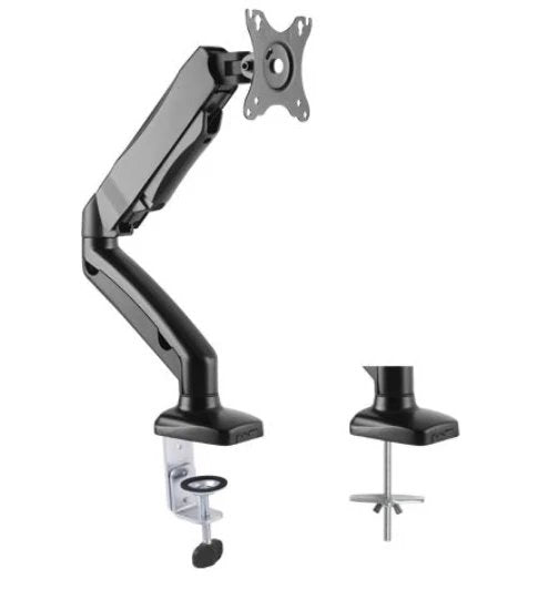 Brazo soporte articulado para monitor de hasta 7 kg, negro