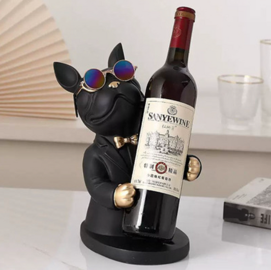 Bulldog Black & Gold Luxury Edition – Figura decorativa artesanal para el hogar | Tienda de Banquitos