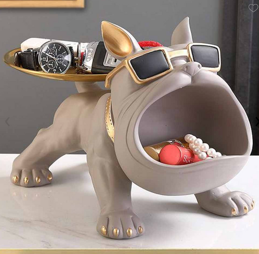 Bulldog Francés Nude – Figura decorativa minimalista para decoración del hogar | Tienda de Banquitos