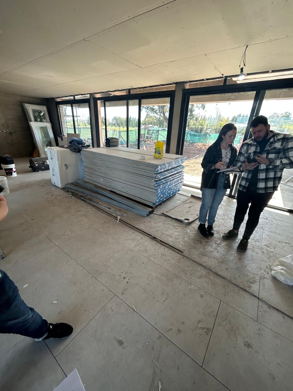 Bases estructurales del Club House del Country Área 60 en proceso