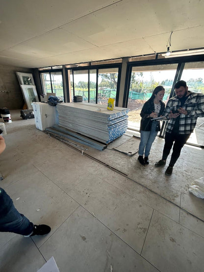 Bases estructurales del Club House del Country Área 60 en proceso