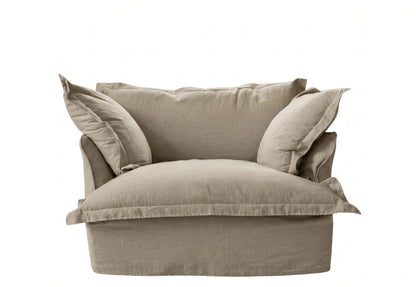 Sillón Comfy sand de un cuerpo con funda lavable — tapizado a medida en Argentina — Tienda de Banquitos