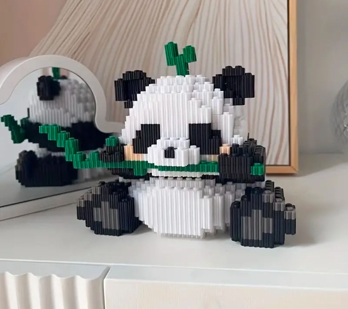 Kit manualidades Panda Family - piezas incluidas para armar el panda