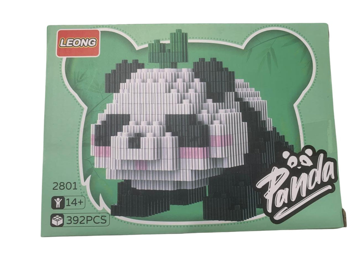 Caja del panda Tofu, modelo 2801 de 392 piezas, acostado boca abajo