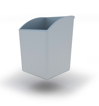 Colocado en la parte superior de las pantallas divisorias que poseen los puestos operativos, este elegante cubilete portalápices permite ahorrar y organizar el espacio de trabajo en su oficina.