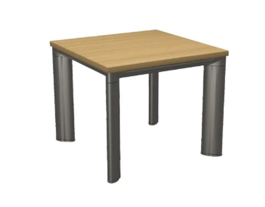 Mesa de arrime Zen Luxury de Archivos Activos cuadrada con tapa de madera y patas grafito