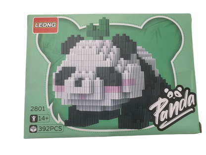 Panda Family DIY - detalle del panda en miniatura armado