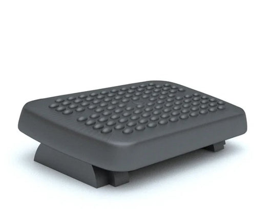 Reposapiés ergonómico de Archivos Activos negro con superficie antideslizante