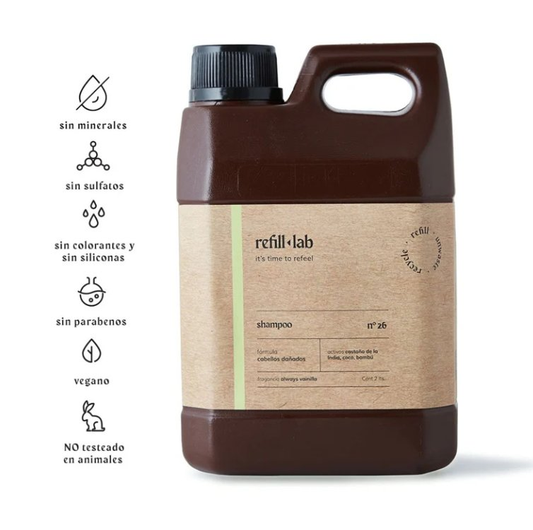 Shampoo sin sulfatos Relaxing Lavanda Refill Lab 2 litros - Para cabellos normales en Palermo