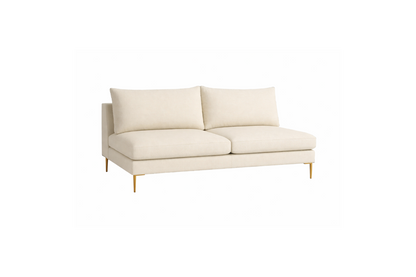 Sillón dos cuerpos moderno color crema