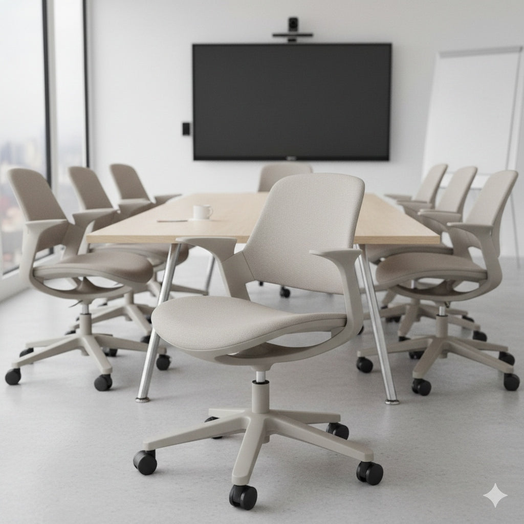 Silla ergonómica de reunión modelo Jinbi para oficinas corporativas — TDB, distribuidor oficial Archivos Activos en Argentina