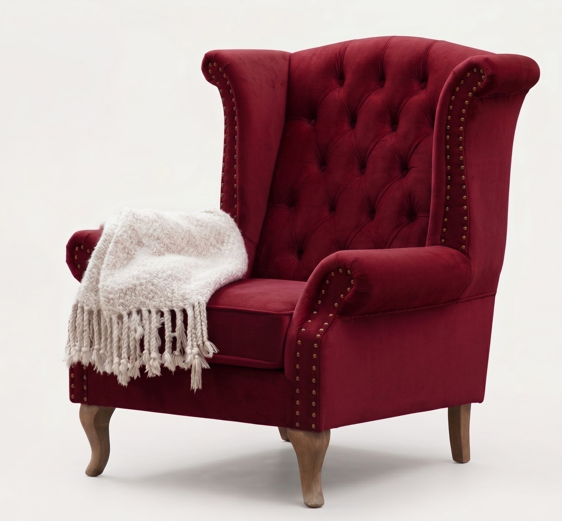 Sillón Elepant Berger de un cuerpo tapizado en pana antimanchas color bordo – Tienda de Banquitos