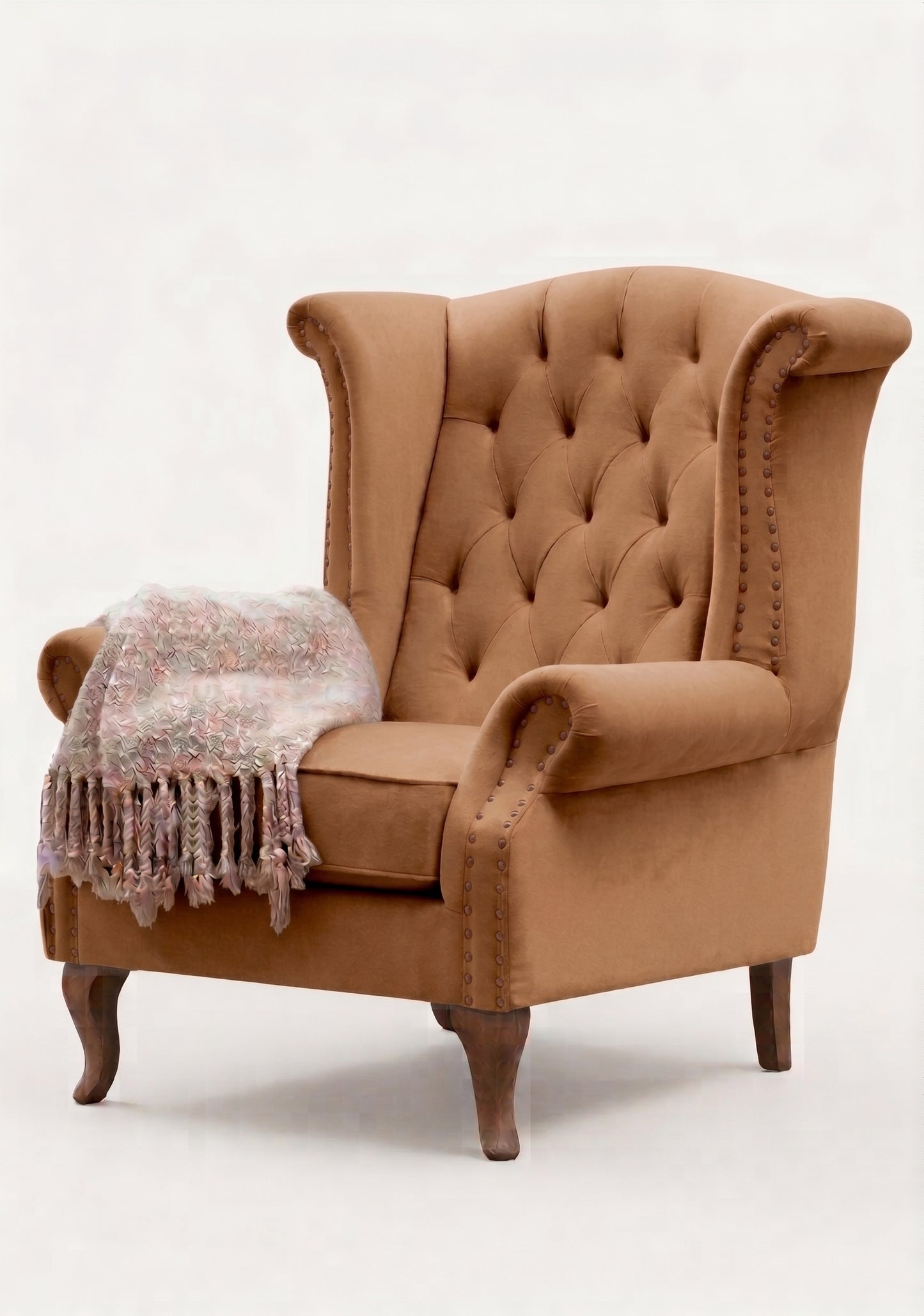 Sillón Elepant Berger de un cuerpo tapizado en pana antimanchas color latte – Tienda de Banquitos
