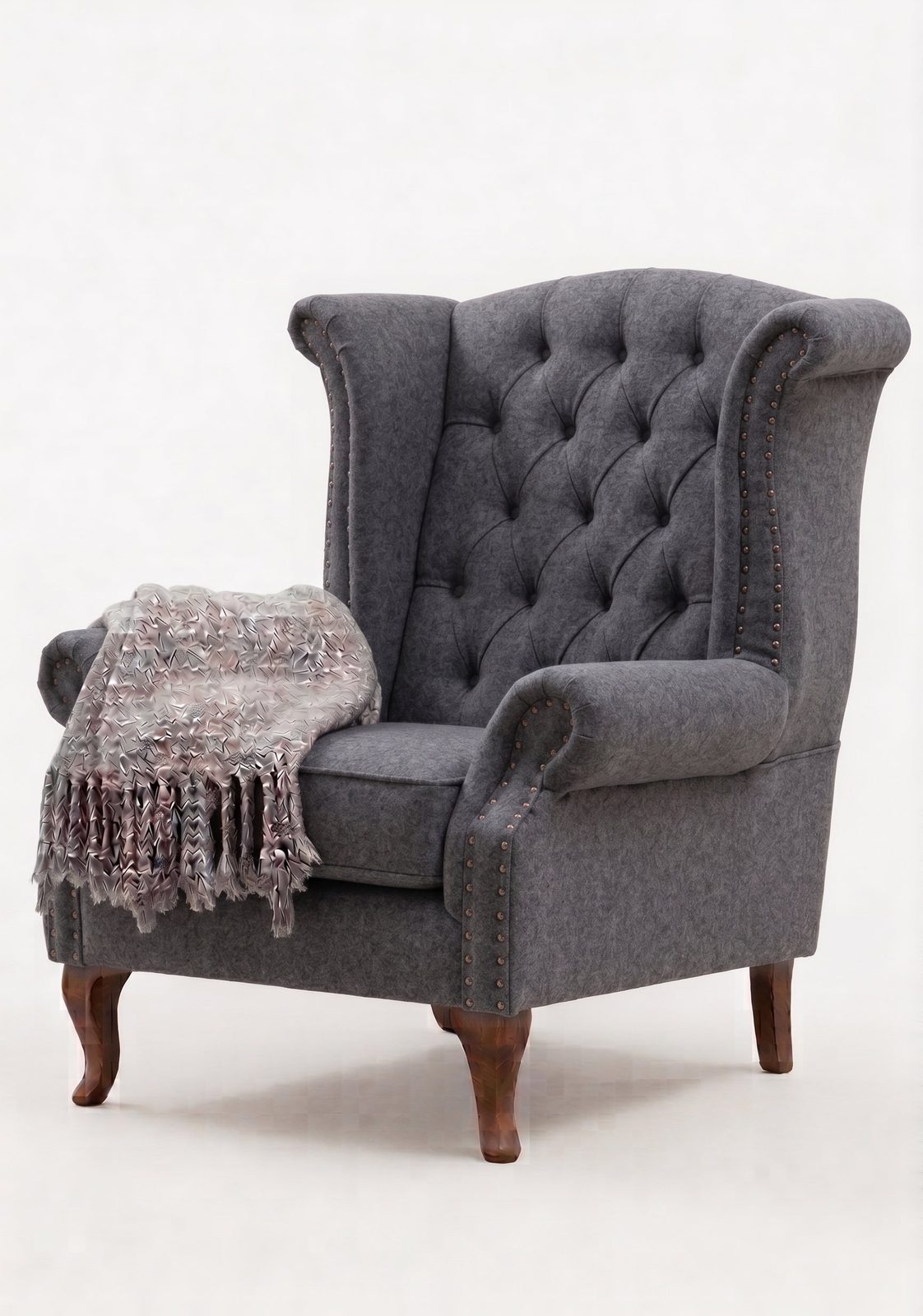 Sillón Elepant Berger de un cuerpo tapizado en pana antimanchas color onix – Tienda de Banquitos