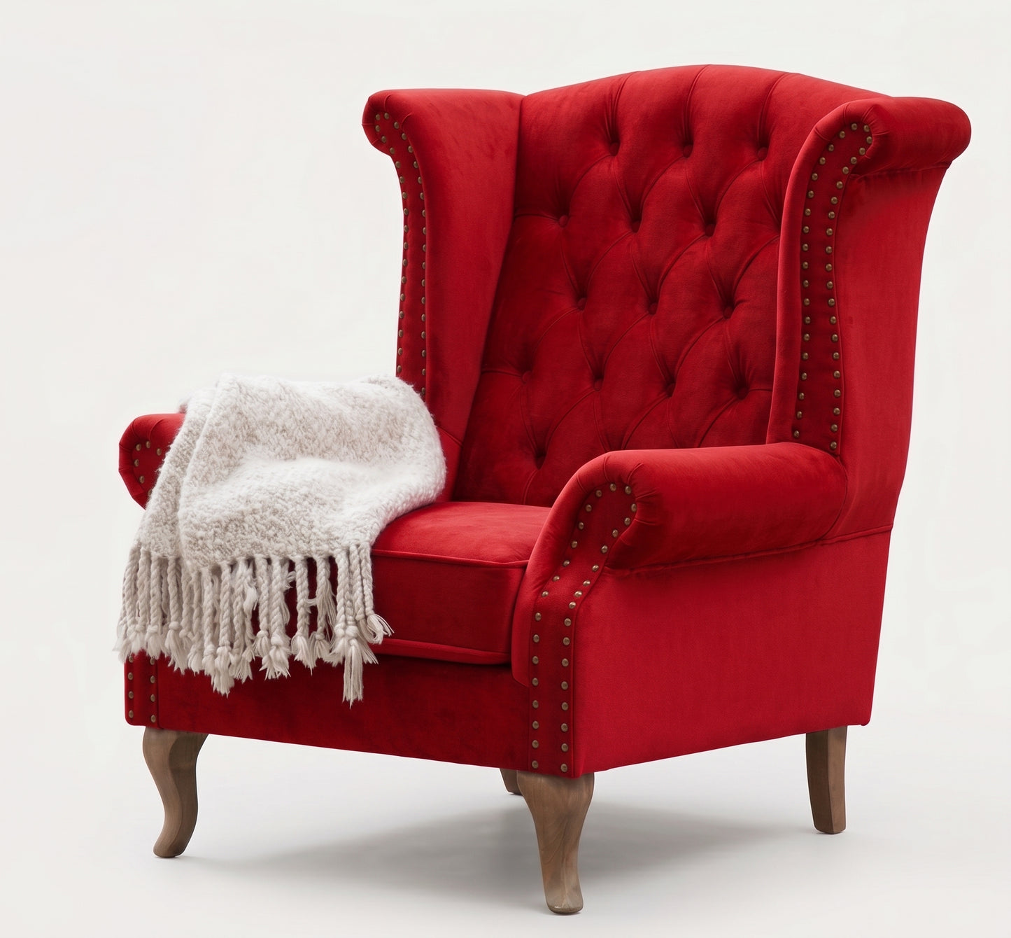 Sillón Elepant Berger de un cuerpo tapizado en pana antimanchas color rojo – Tienda de Banquitos