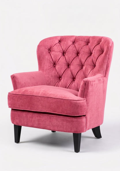 Sillón Esmeralda de un cuerpo en pana antimanchas color Chicle — Tienda de Banquitos