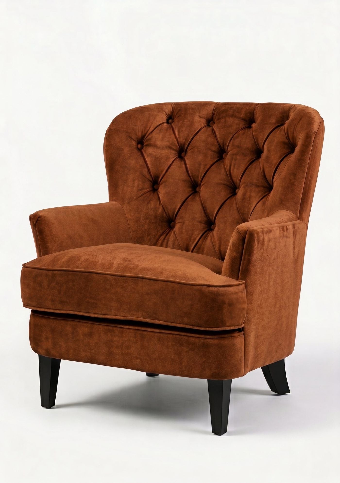 Sillón Esmeralda de un cuerpo en pana antimanchas color Gamuza — Tienda de Banquitos