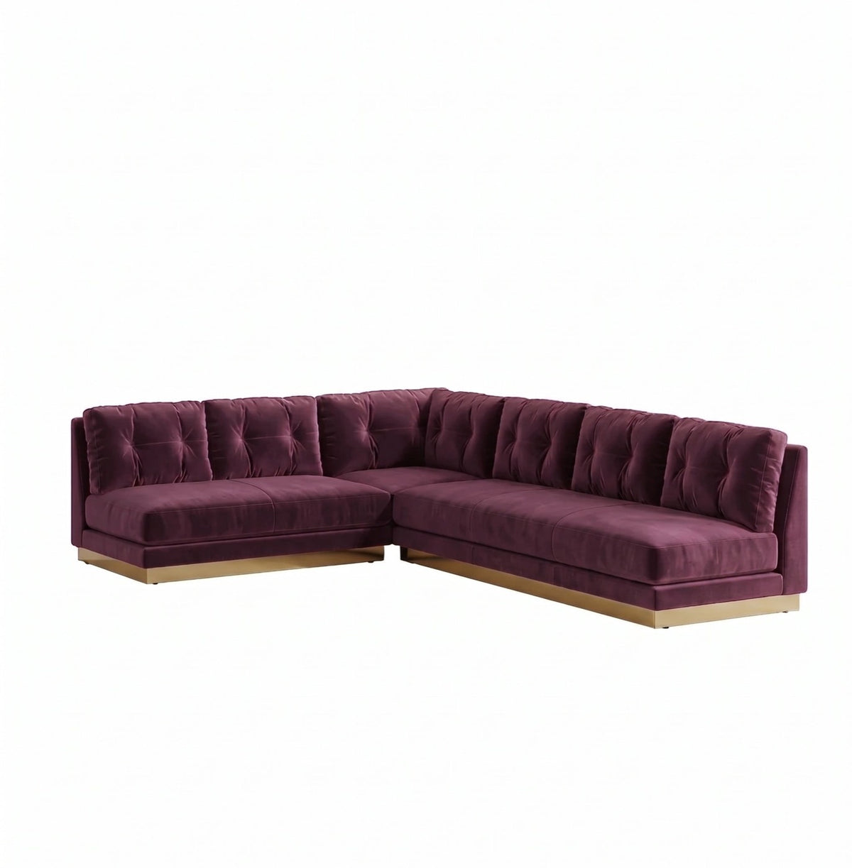 Sillón esquinero Cardiff tapizado en pana antimanchas color Obispo, sofá en L con chaise longue