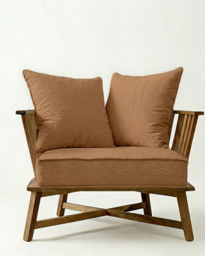 Sillón Gervasoni de un cuerpo tapizado en beige, Tienda de Banquitos