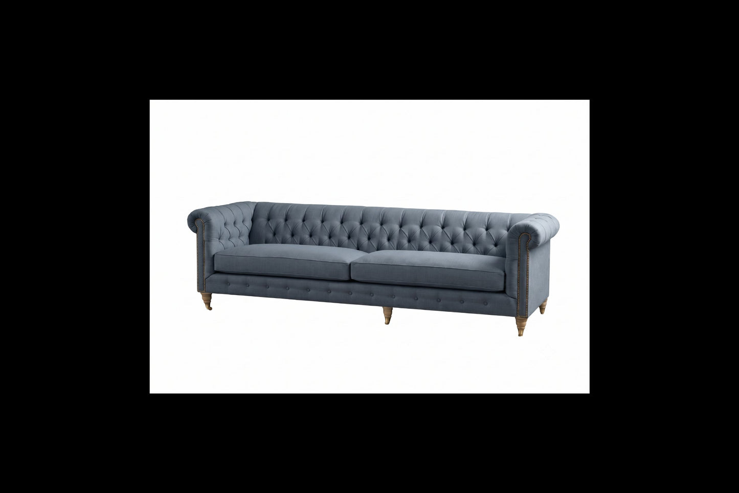 Sofá Chesterfield Capitoné clásico con capitoné artesanal, tapizado a medida - Tienda de Banquitos
