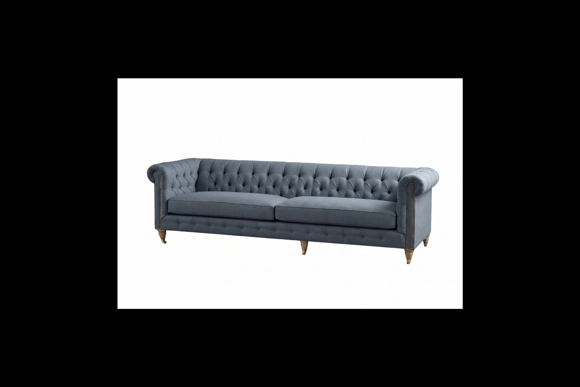 Sofá Chesterfield Capitoné clásico con capitoné artesanal, tapizado a medida - Tienda de Banquitos