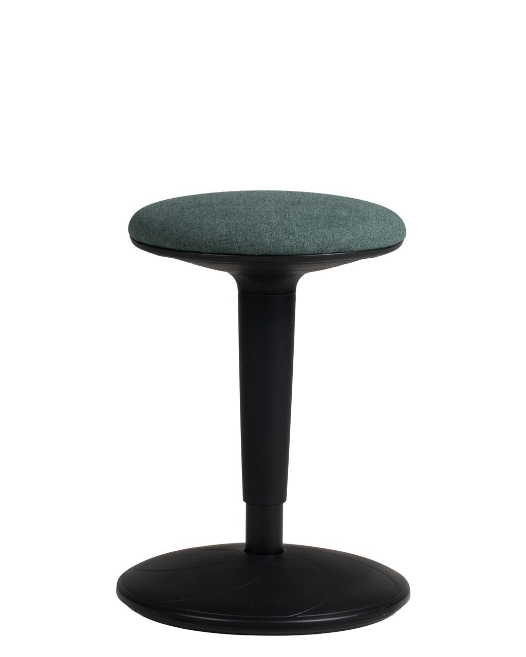 Taburete Pop de Archivos Activos negro con asiento verde