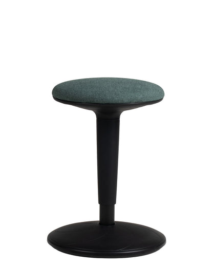 Taburete Pop de Archivos Activos negro con asiento verde