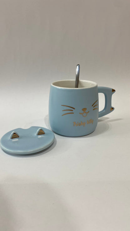Taza cerámica gato celeste - uno de los colores disponibles