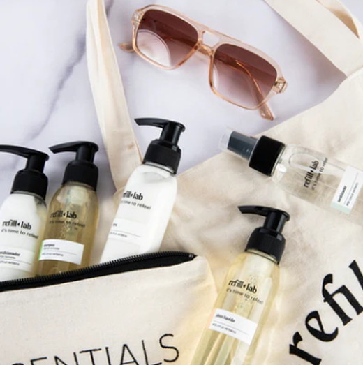 Travel Kit Refill Lab - Frascos recargables de viaje 100 ML en Palermo | Tienda de Banquitos