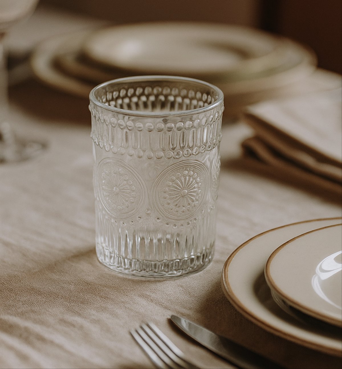 Vasos bajos Sunflower 295ml x6 – vajilla decorativa original para mesa