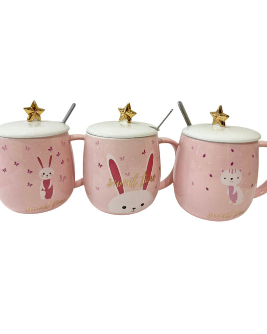 Taza cerámica animales estrella – diseño original decorativo para regalo