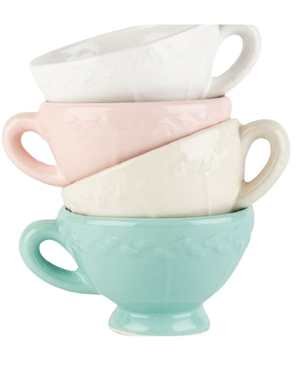Tazón de cerámica artesanal colores pastel – vajilla hecha a mano