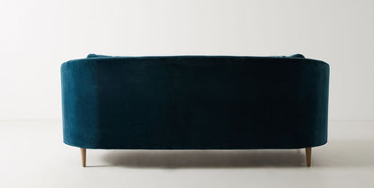 Sillón de dos cuerpos color azul