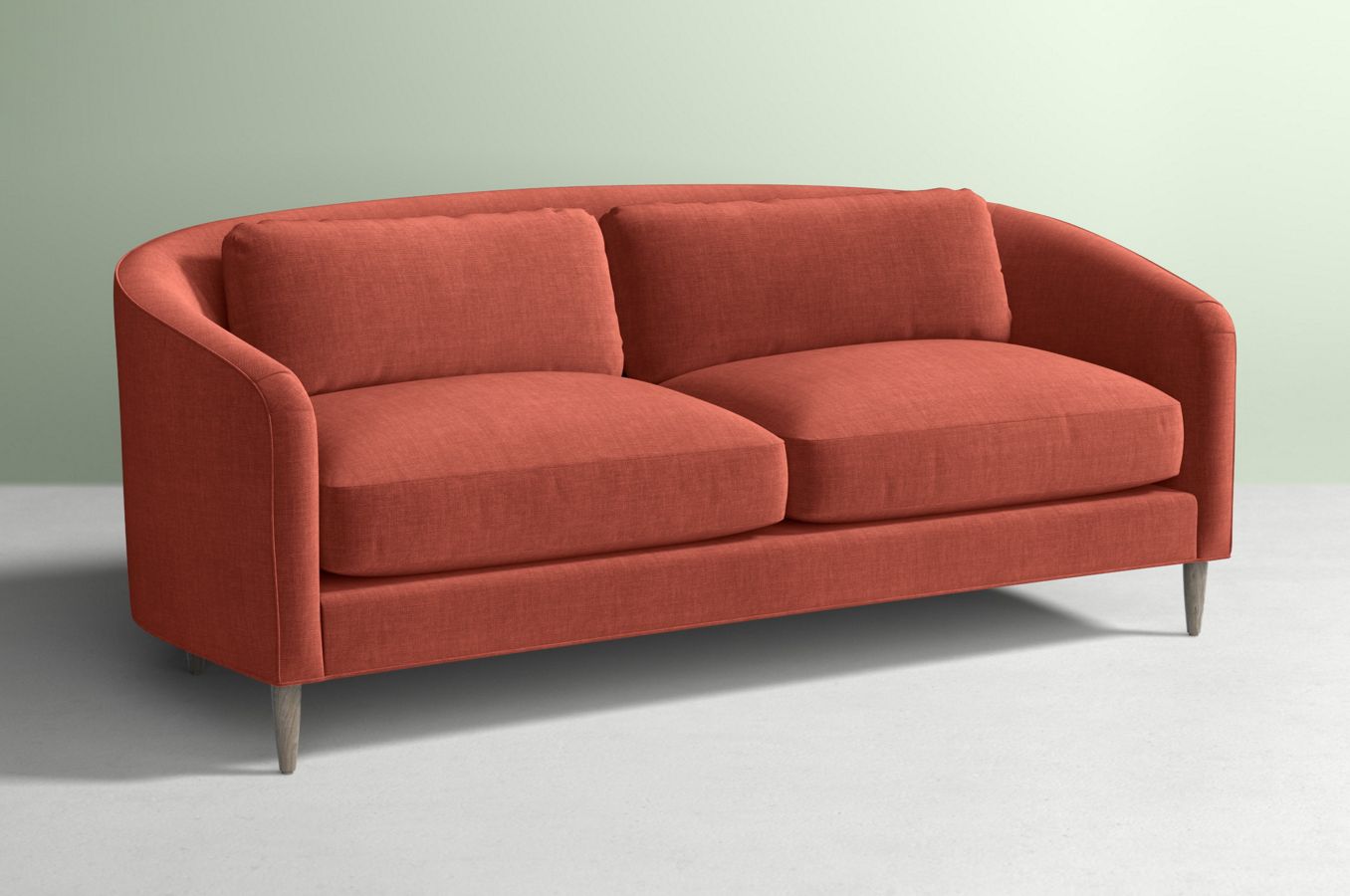 Sillón de dos cuerpos color rojo