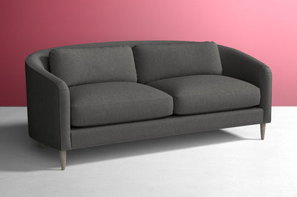 Sillón de dos cuerpos color gris oscuro