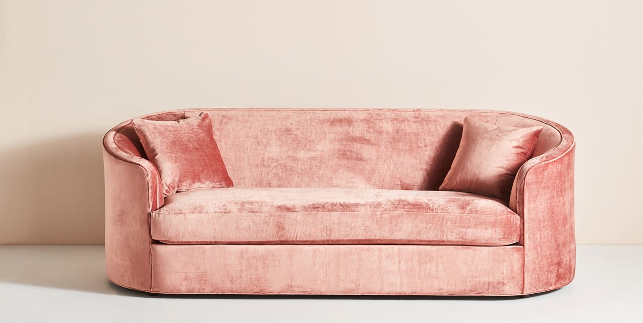 Sillón moderno color rosa