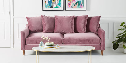 Sillón de dos cuerpos moderno color rosa