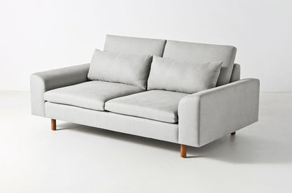 Sillón de dos cuerpos moderno color gris