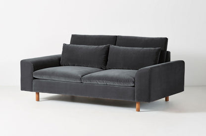 Sillón de dos cuerpos moderno color negro