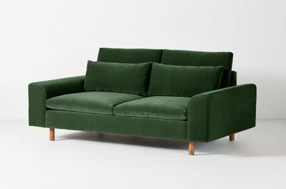 Sillón de dos cuerpos moderno color verde