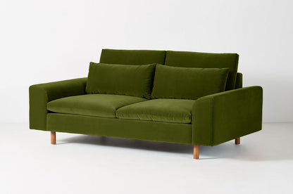 Sillón de dos cuerpos moderno color verde