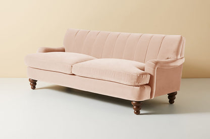 Sillón de dos cuerpos color rosa