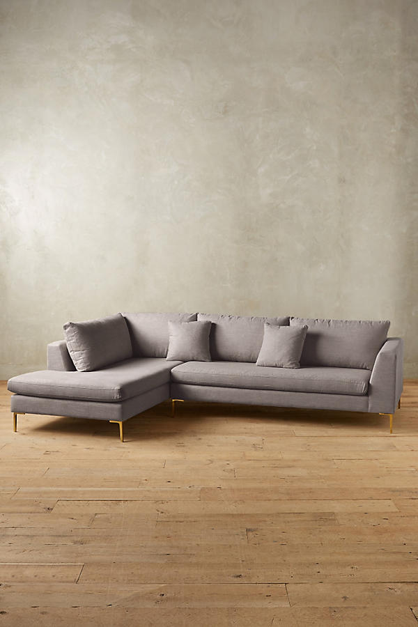 Esquinero moderno gris topo