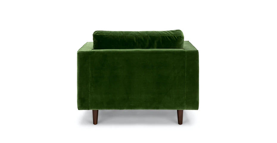 Sillón Bambú verde de un cuerpo, moderno y elegante, disponible con descuento por CyberMonday, 6 cuotas sin interés y stock limitado.