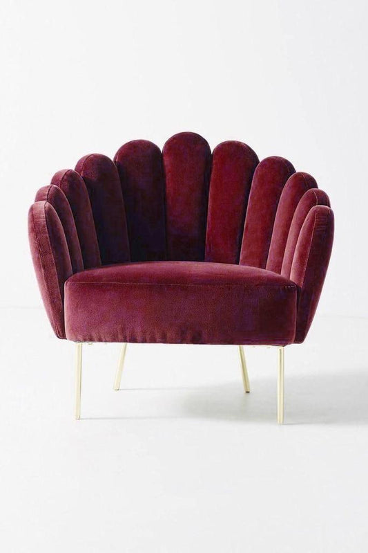Sillón de un cuerpo modelo Angie en color bordo, diseño moderno sin apoyabrazos, fabricado a medida por Tienda de Banquitos