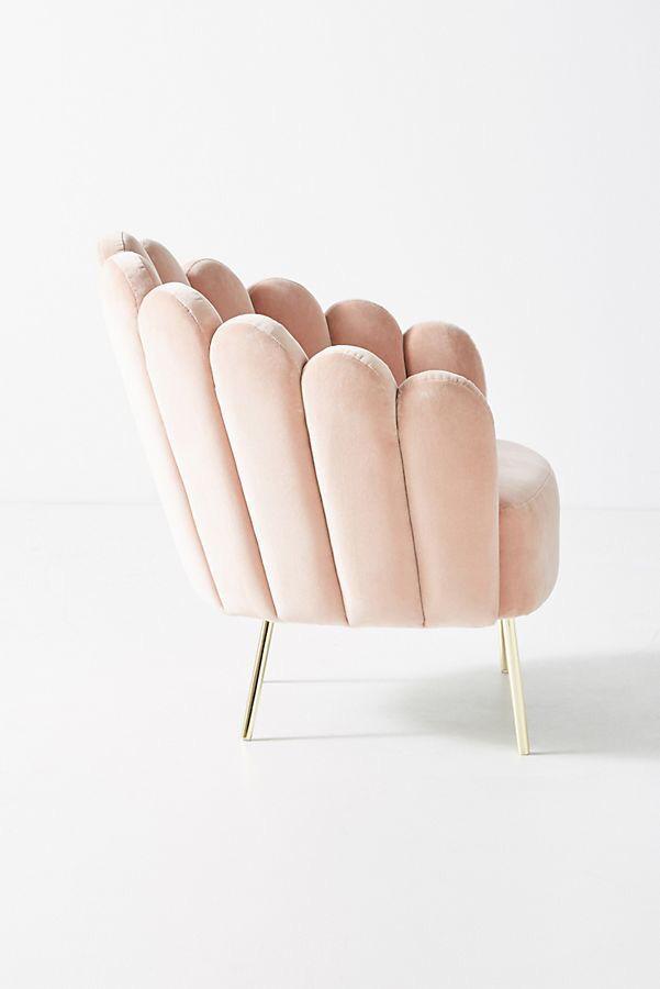 Sillón de un cuerpo modelo Angie en color rosa pastel, diseño moderno sin apoyabrazos, fabricado a medida por Tienda de Banquitos